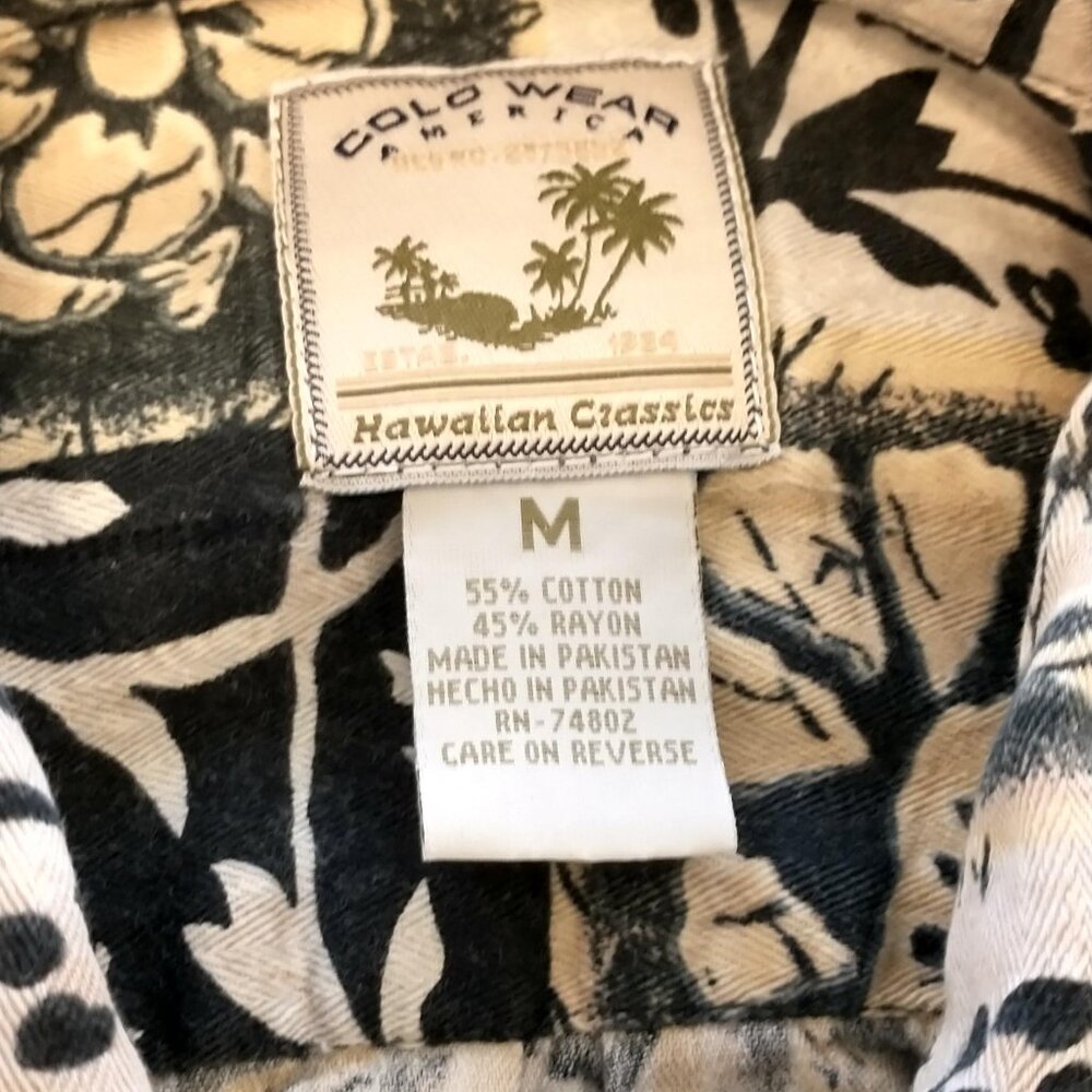 Cold Wear America Hawaiian Classics Men's Shirt, Size Medium - Picture 3 of 6